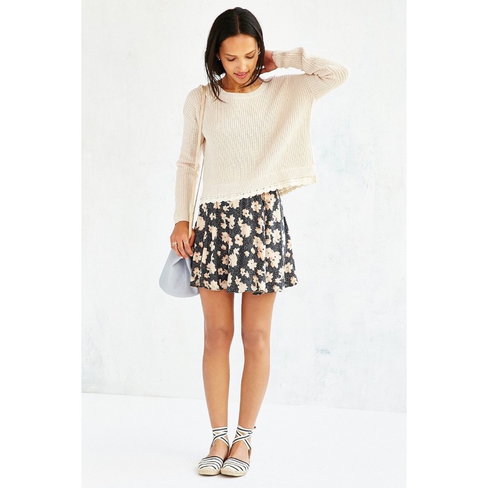 Urban Outfitters Kimchi Blue Lace Trimmed Sweater